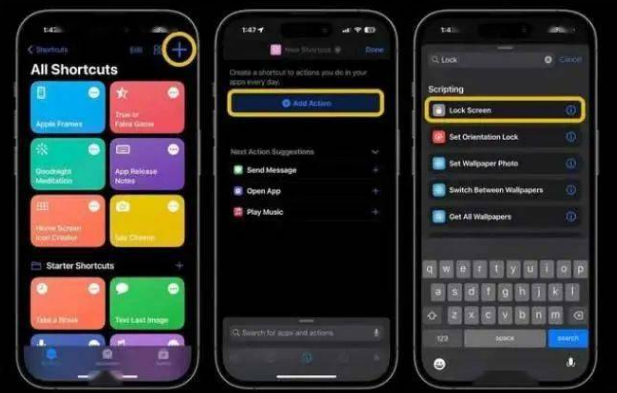 卡若苹果14锁屏维修店分享iPhone14升级iOS16.4后如何创建锁屏快捷方式 