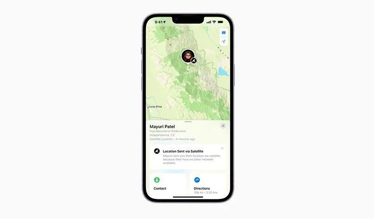 卡若苹果14维修分享iPhone14系列中 FindMy功能通过卫星分享位置方法教程 