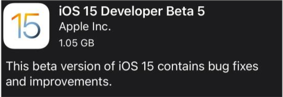 卡若苹果手机维修分享如何升级到iOS15.0 beta5 